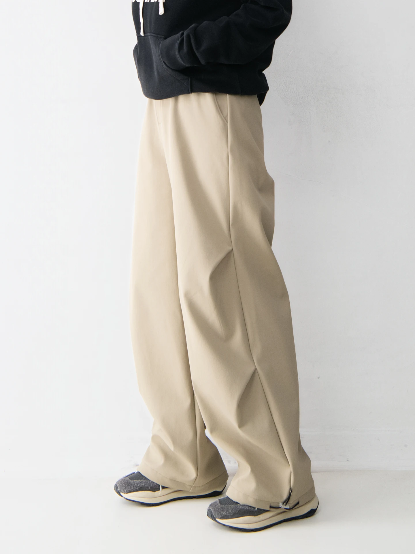 

Женские теплые брюки-парашюты Thiened Fce с эластичным поясом на шнурке, ветрозащитные, плиссированные, с регулируемым низом, длинные брюки