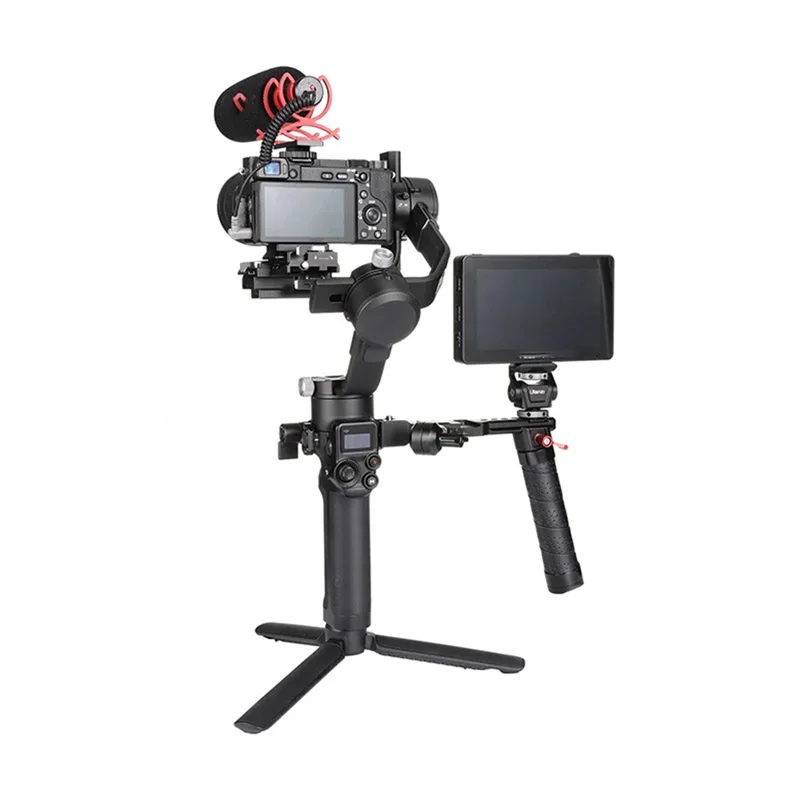 Mango estabilizador de cardan confiable, soporte de extensión de agarre plegable, botas frías, puerto 1/4 para DJI Ronin RS 2 /RSC 2 /RS 3 /RS 3 Pro