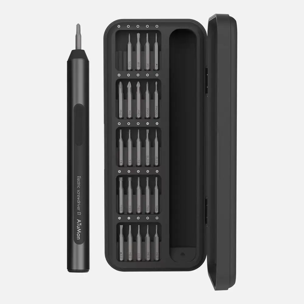 Duka Atuman Rechargeable Mini Electric Screwdriver Set, 25 Screwdriver Bits, Cordless & Portable for Home Use