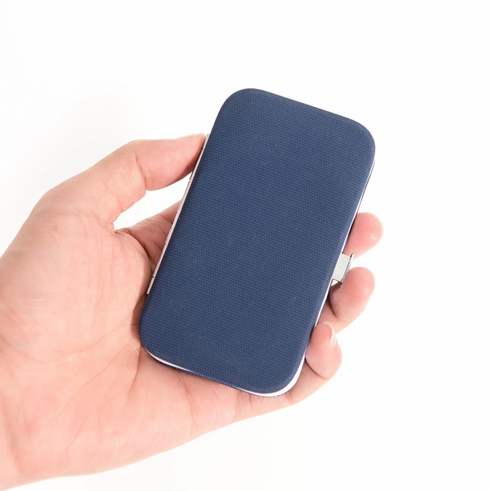 Conjunto de cortador de unhas, 7 peças de cortador de unhas, cortador de unhas de aço inoxidável e conjunto de manicure de couro PU, ideias para presentes