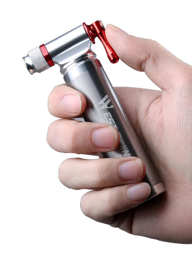 AliExpress West Biking WEST BIKING Cycling Pumps CO2 Aluminum Alloy Mini Portable Schrader Presta Valve Head Pocket Tire Inflator MTB Road Bicycle Pump