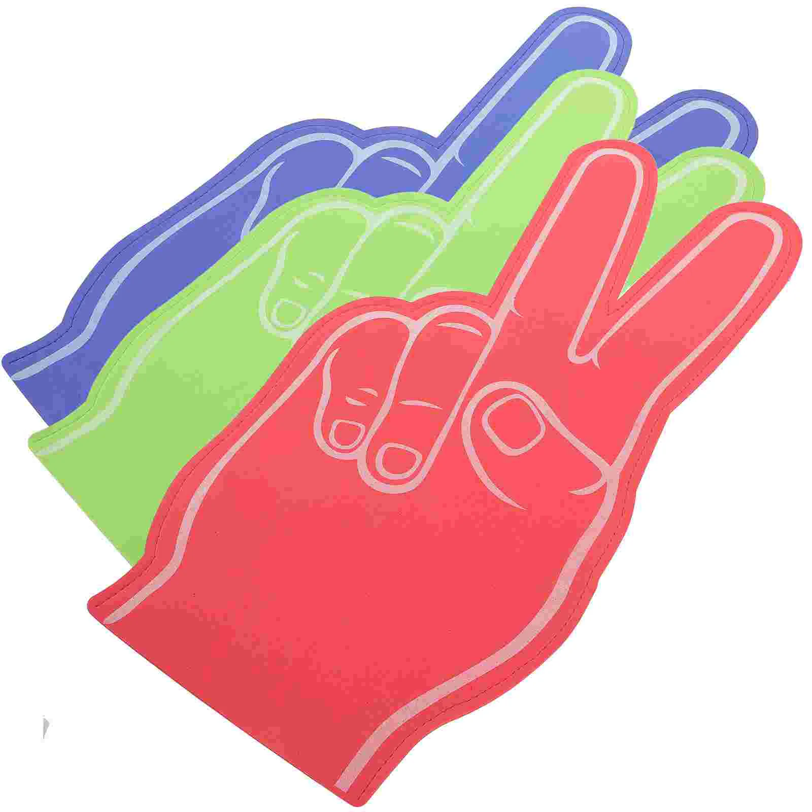 

3 Pcs Cheer Finger Foam Football Fingers for Sports Portable Fan Prop Eva Bulk Child Pointer