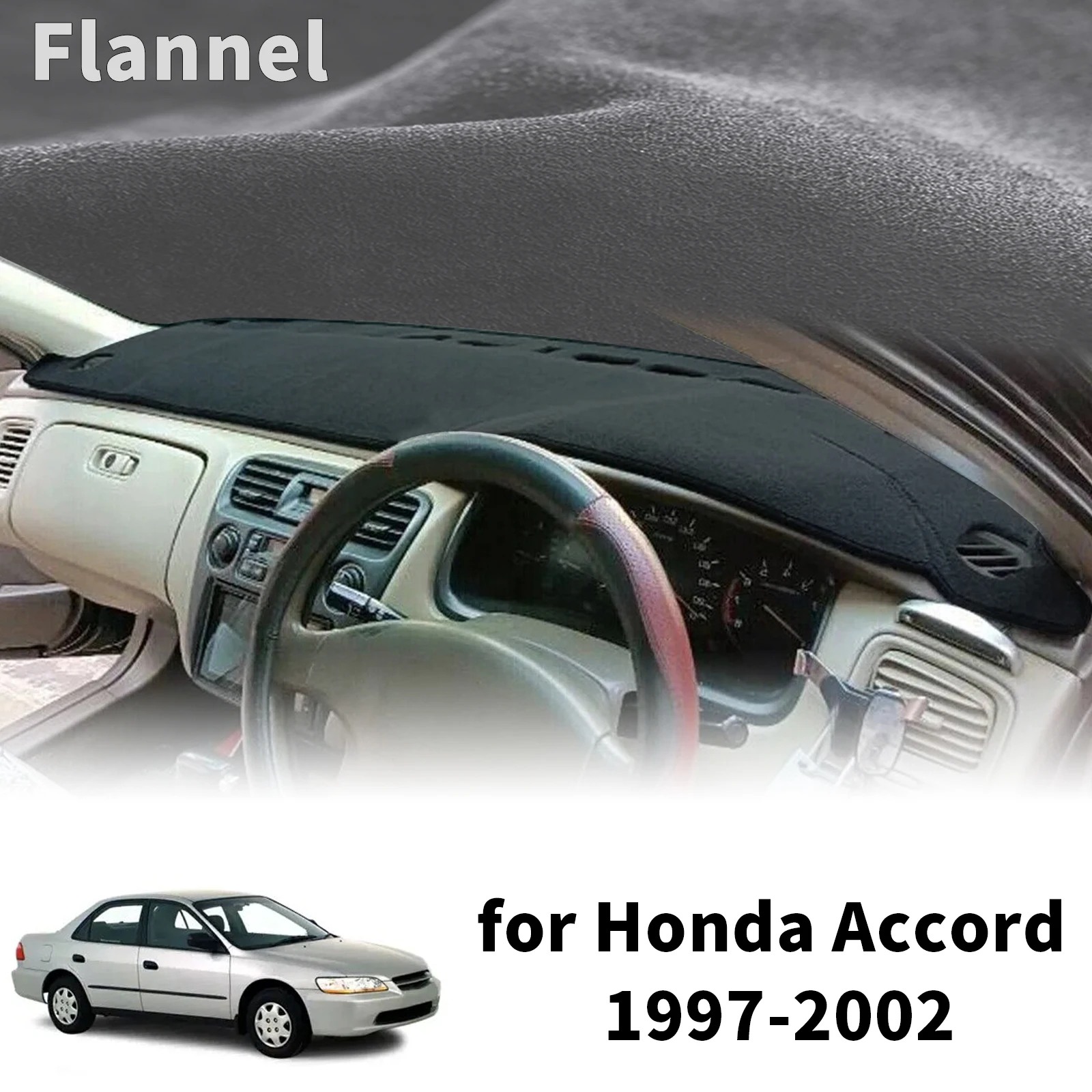 ホンダ・アコード6（1997年～2000年、2001年、2002年式）用。カーダッシュマット、ダッシュボードカバー、サンシェード、保護カーペット、アクセサリー。