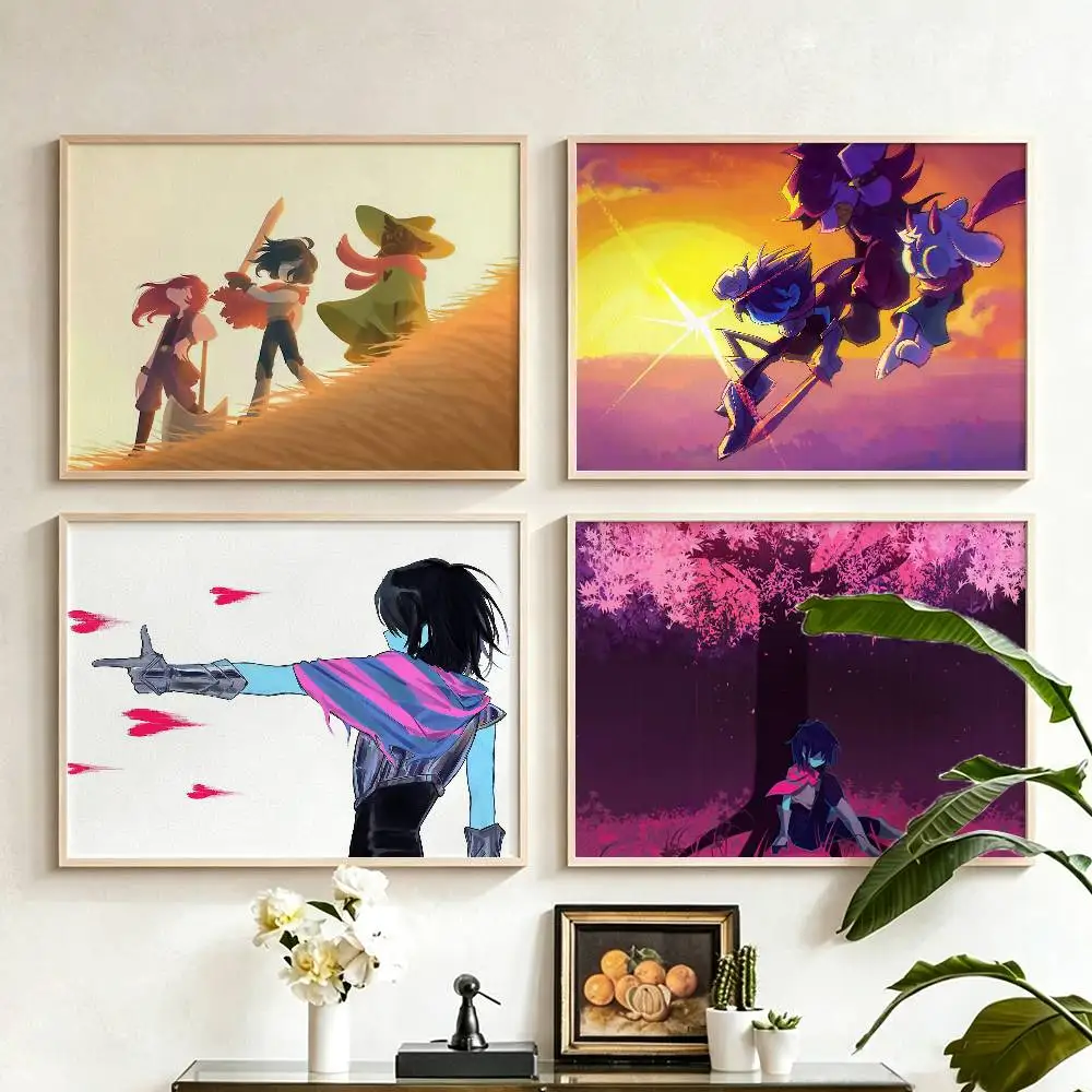 K-Kris GAME D-Deltarune Poster HD Self Adhesive Waterproof Wall Art Ideal for Home Office Dorm Gift Customizable