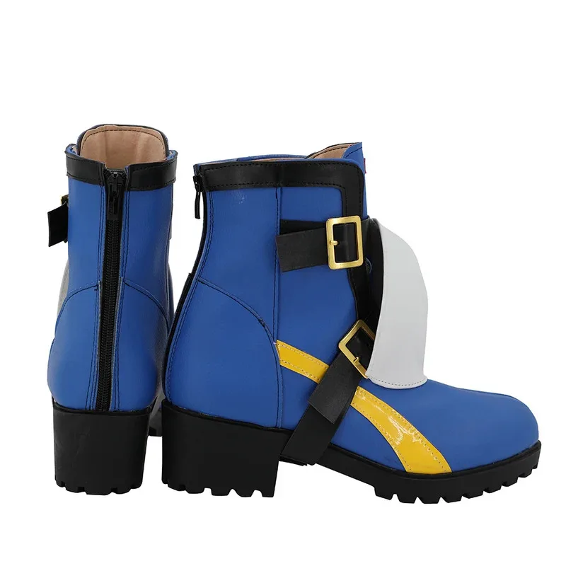 AIAI 2025Game GUILTY GEAR Bridget Cosplay PU Sepatu Boots Pesta Halloween Natal Kostum Prop Aksesoris Custom Made