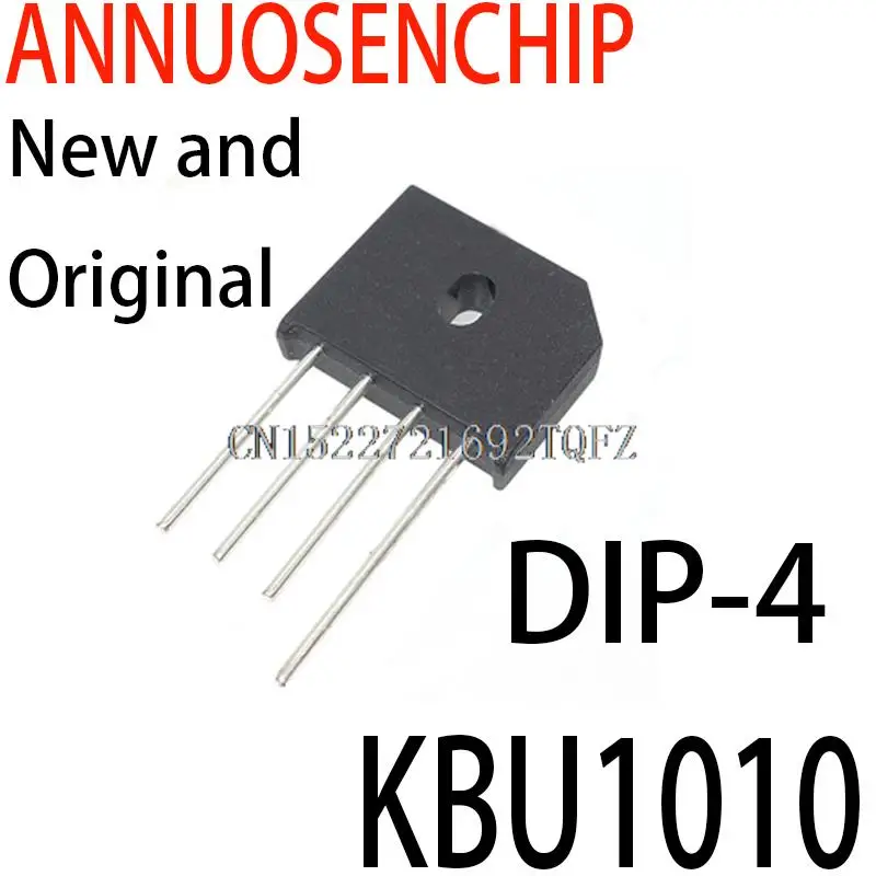 5PCS New and Original KBU-1010 10A 1000V DIP-4 KBU1010