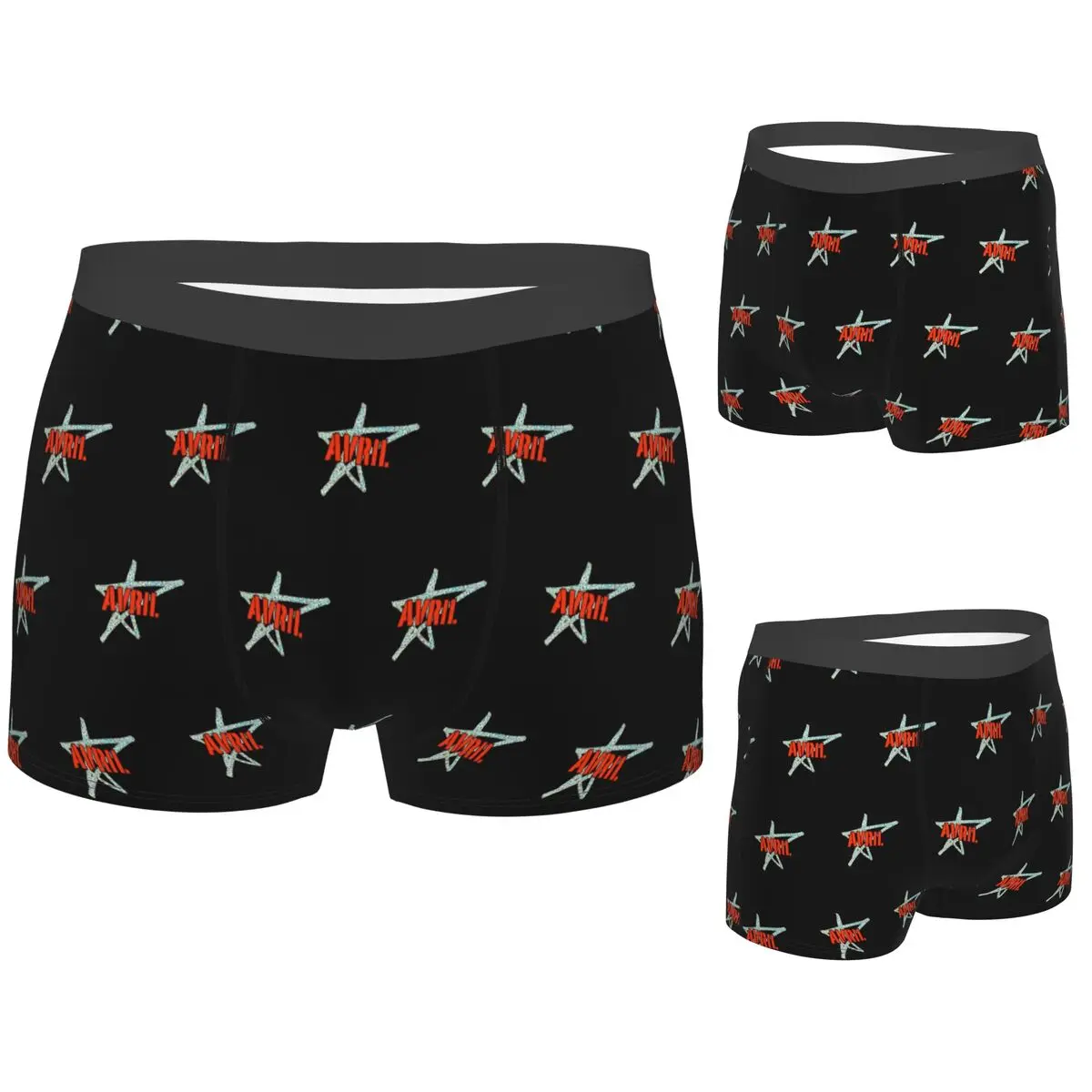 

Boxer Underpants Shorts Avril Lavigne Star Panties Male Breathable Underwear for Homme Man Boyfriend Gift