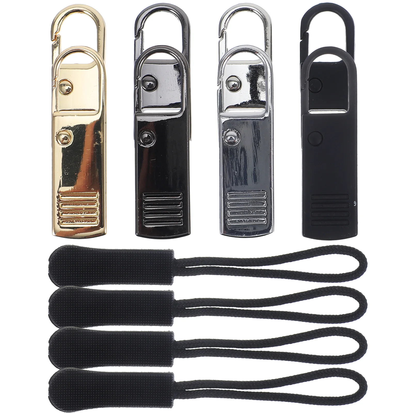 

12Pcs Zipper Repair Kit Universal Replacement Pull Tabs Durable Zipper Pulls for Backpacks Jackets Luggage Zippers for Jackets