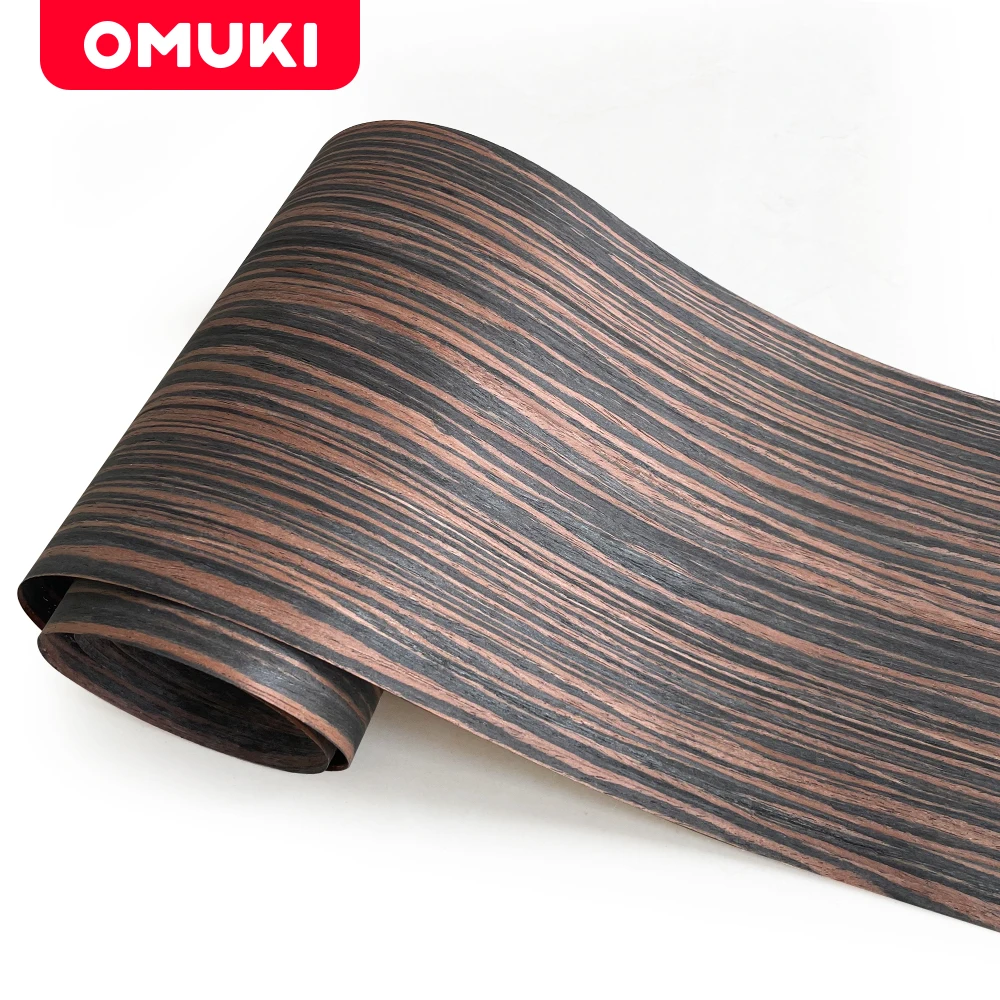 OMUKI Ebony Wood Veneer Thin Wood Skin Handmade DIY Table Tennis Racket Speaker Guitar Furniture Renovation Crafts