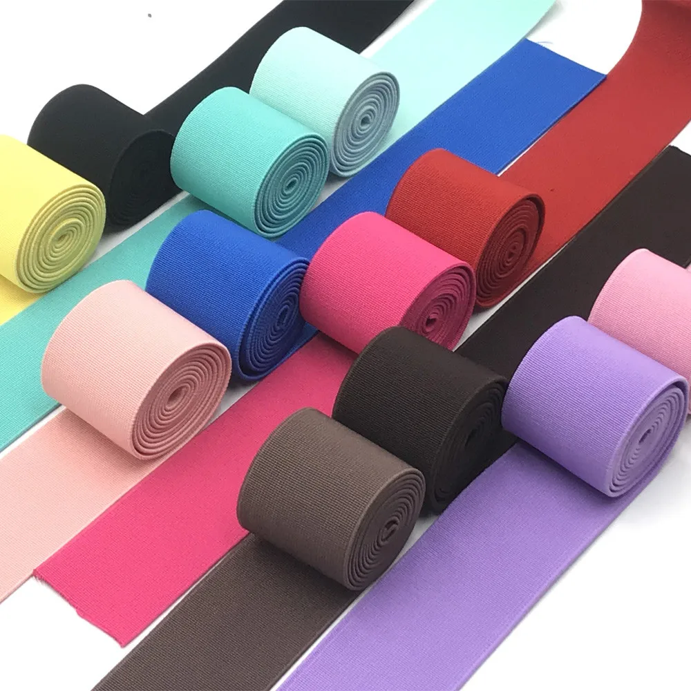 1Meters 40mm Elastic Bands For Trousers Waist Rubber Band Stretch Webbing Tapes Belt DIY Underwear Clothes Sewing Accessories