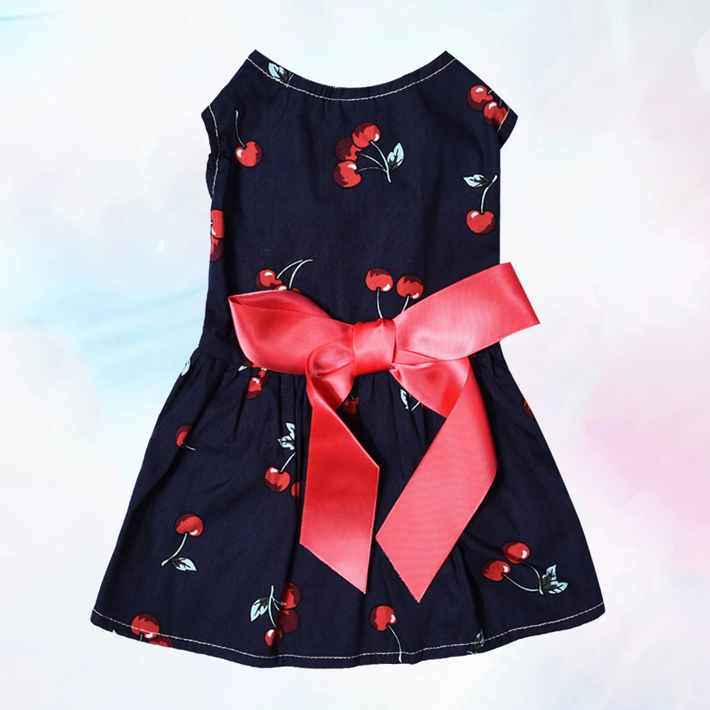 

Pet Dress Summer Pet Dog Clothes Watermelon Sleeveless Puppy Skirt Cute Elegant Holiday Photos Dog Dress Small Size