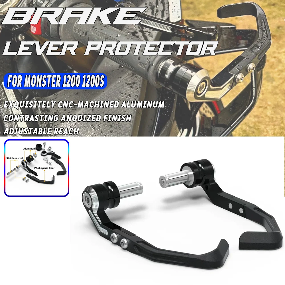 For Ducati Monster 1200 / Monster 1200S 2017-2021 2020 Levers Guard Brake Clutch Handlebar Protector CNC Motorcycle Bow Guard