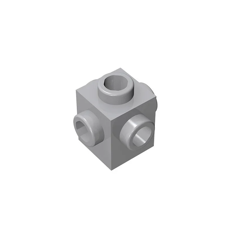 50 Stück 4733 Modifizierte 1x1-Steine mit 4-Seiten-Stiften, Modulare GBC-Spielzeugteile für Technische MOC-Bausteine – Detail 10