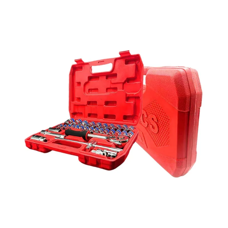 

32-комплект приводных головок 1/2 дюйма с храповым ключом, профессиональный набор инструментов для ремонта автомобилей для обслуживания автомобиля