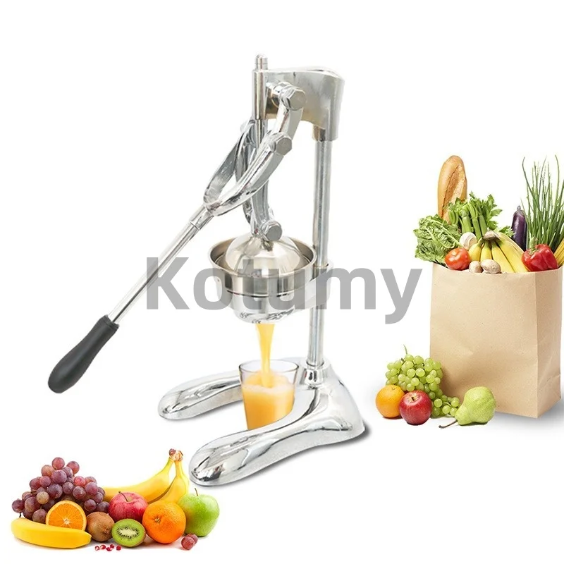 Commercial Stainless Steel Manual Juicer, Food Grade Accessories No Deformation Rust, Uniform Force High Juice Yield