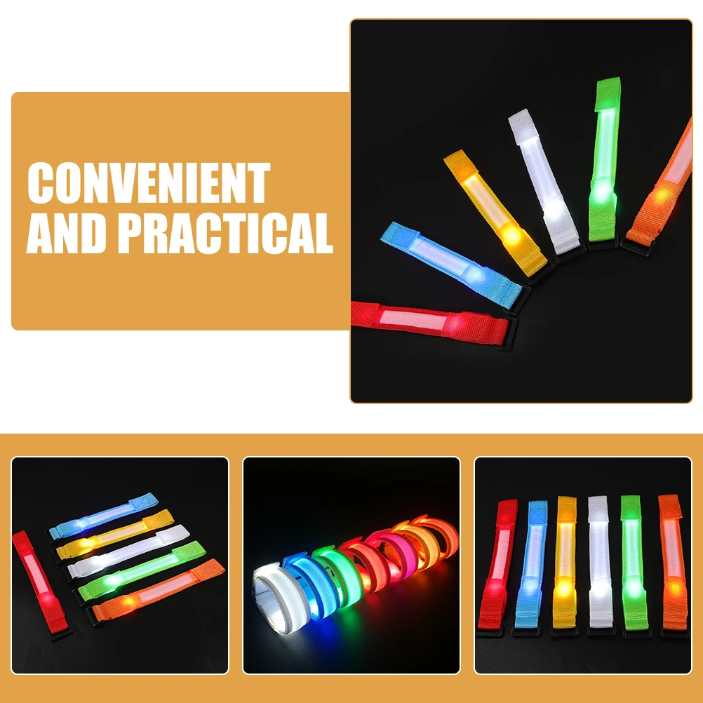

8Pcs LED Glow Bracelets Glowing Colored Wristbands for Birthday Parties Concerts Camping Festive Events