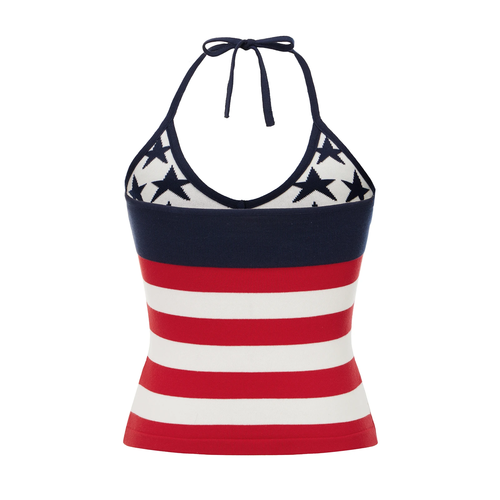 2000s ريترو سليم صالح المنخفضة قطع عارية الذراعين الرسن المحاصيل الأعلى المرأة Y2K العلم الأمريكي متماسكة تانك القمم مثير 4th من يوليو الوطنية بروتيل #6