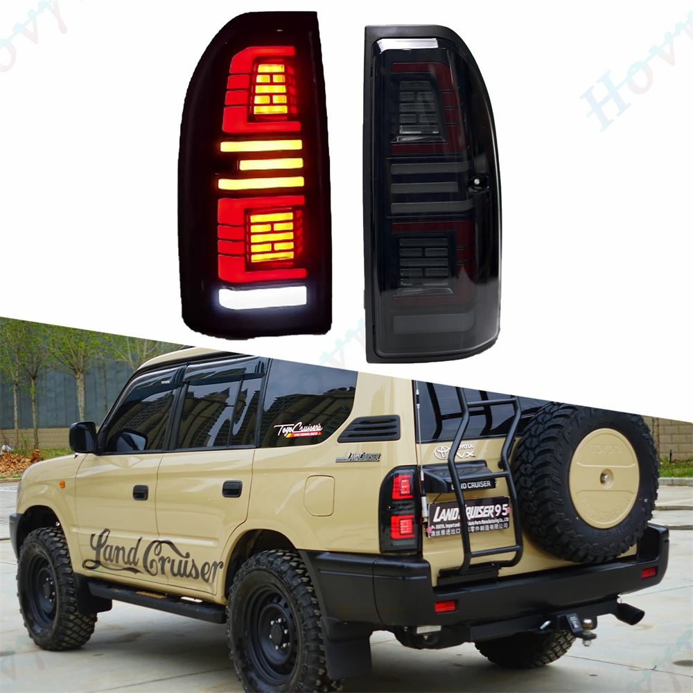 

Pair LED Taillights For 1996 - 2002 Toyota Land Cruiser Prado 90 LC90 LC95 FJ90 Taillamp Taillight Rear Lamp Turn Signal Light