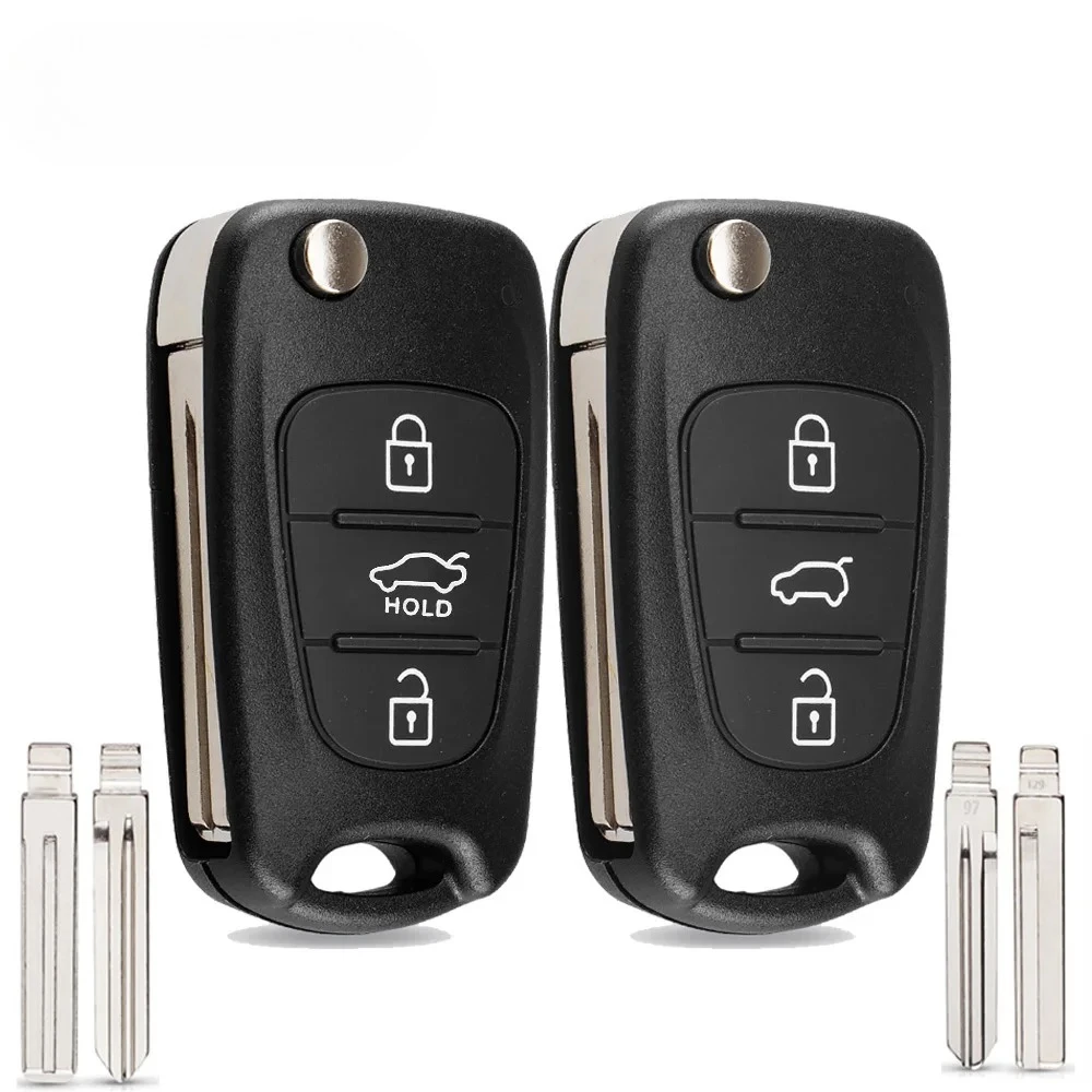 

Корпус ключа для Hyundai I20 I30 IX35 I35 Accent Kia Picanto Sportage K5 3-кнопочный складной чехол для дистанционного ключа