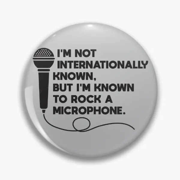 Rap Lyrics I Am Not Internationally Kno  Soft Button Pin Lapel Pin Collar Brooch Fashion Cartoon Funny Clothes Lover Gift Badge