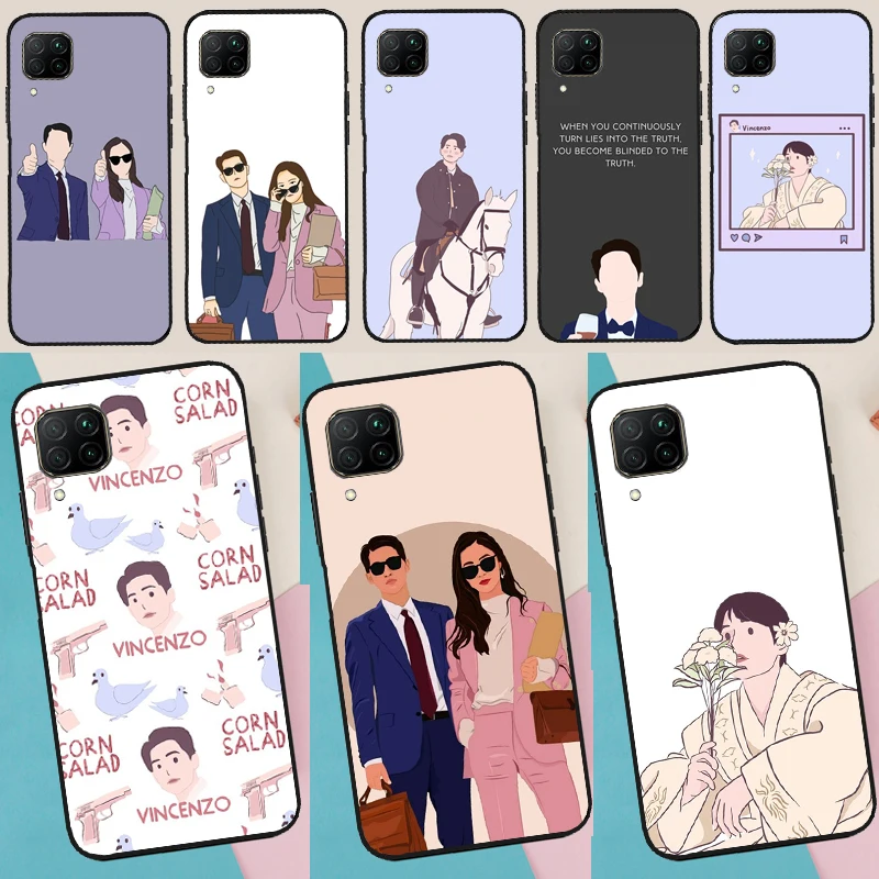 Vincenzo Cassano Kdrama Case For Huawei Honor 50 70 X7 X8 X9 P50 P30 Pro P20 P40 Lite Nova 9 P Smart 2019 Cover