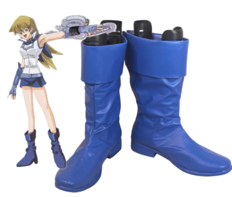أنيمي يو غي أوه! أحذية Duel Monsters GX Alexis Rhodes Asuka Tenjouin التأثيرية أحذية حفلات الهالوين للنساء والفتيات