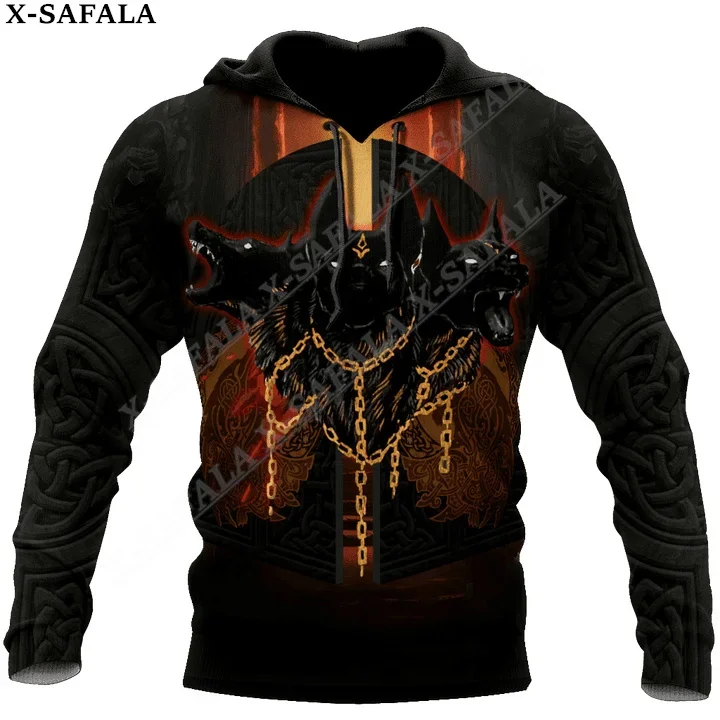 

Odin Viking Tattoo Symbol Fenri Wolf 3D Print Zipper Hoodie Man Female Pullover Sweatshirt Hooded Jacket Jersey Tracksuits-3