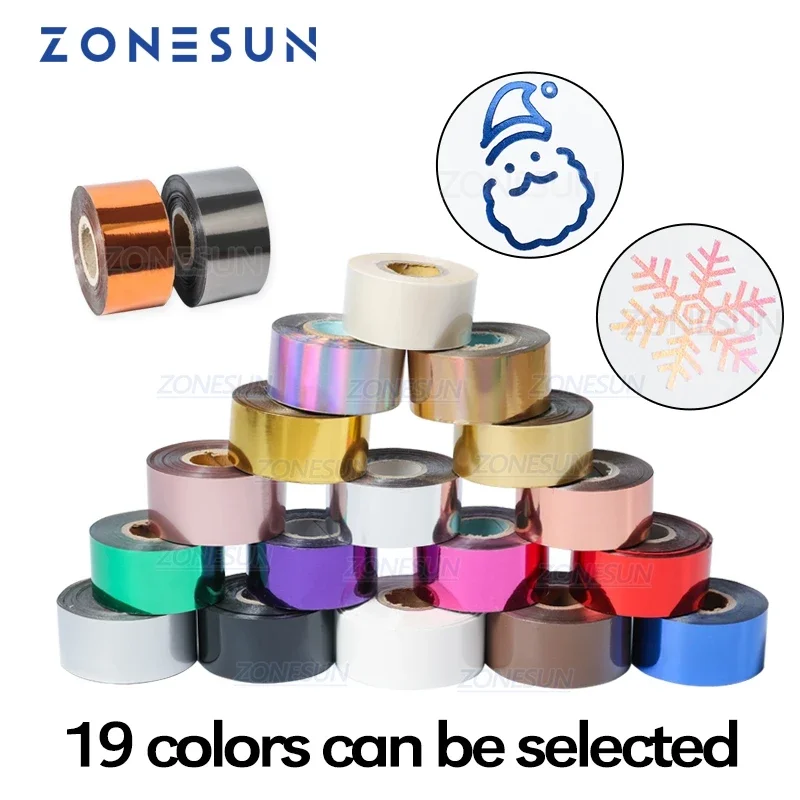 Hot Stamping Foil 3 cm Hot Stamp Ribbon Date Coding Foil Paper Hot Embossing Foil Paper Make Coloul Logo