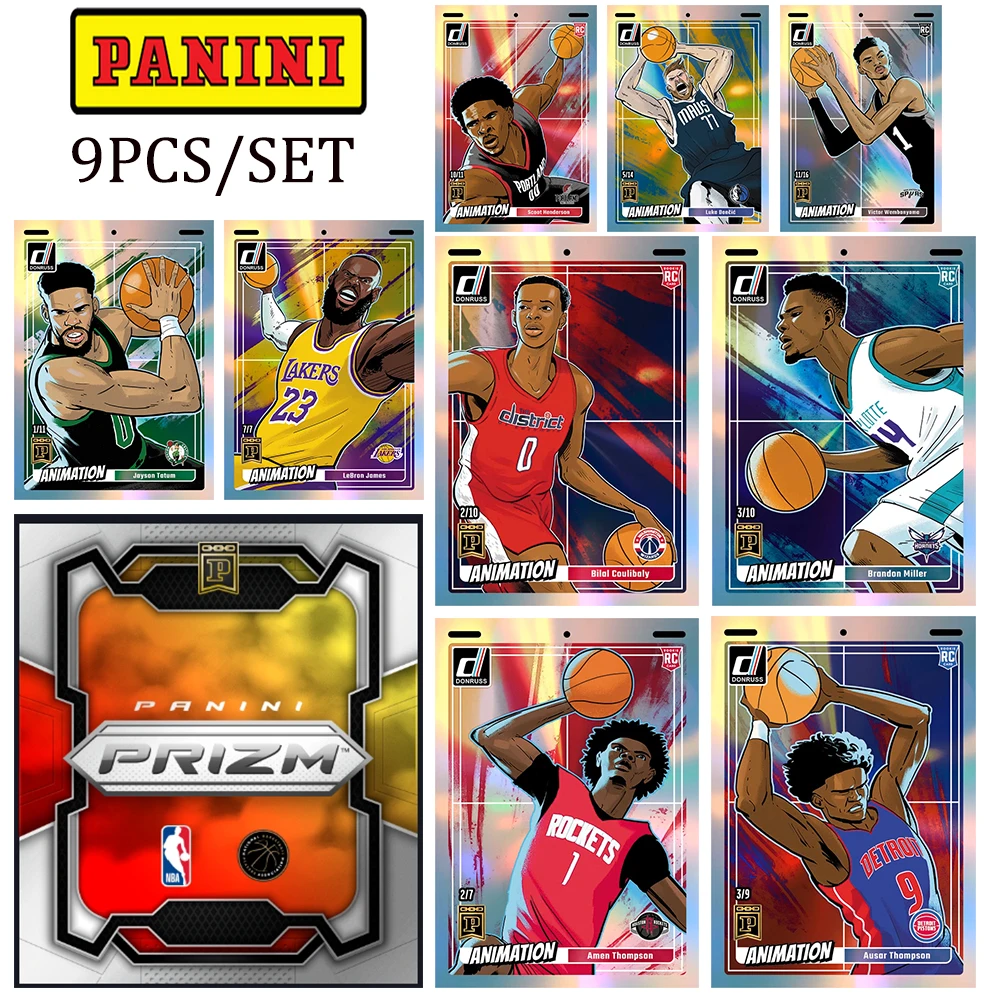 

Баскетбольная звезда Panini 2023-24 Сделай Сам Prizm Doncic Wembanyama James Tatum рождественские подарки на день рождения преломляющие яркость