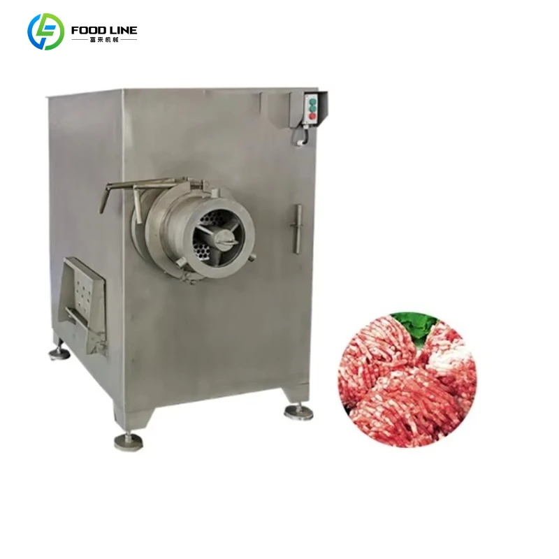 Stainless Steel Industrial Meat Processing Machine Heavy Duty Grinder For Pork Beef Chicken Frozen Meat