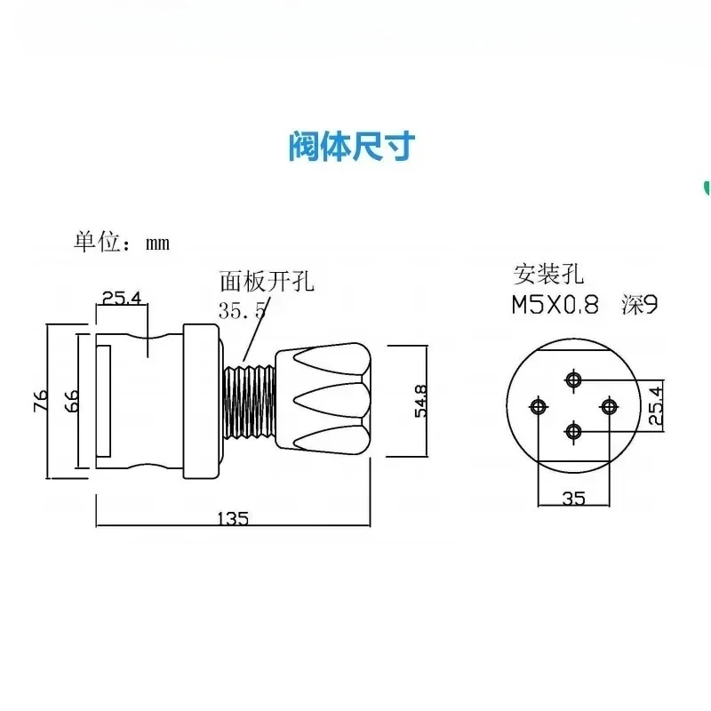BVF low pressure large flow  diaphragm  sensing sensitive back  316L stainless steel stabilizing valve