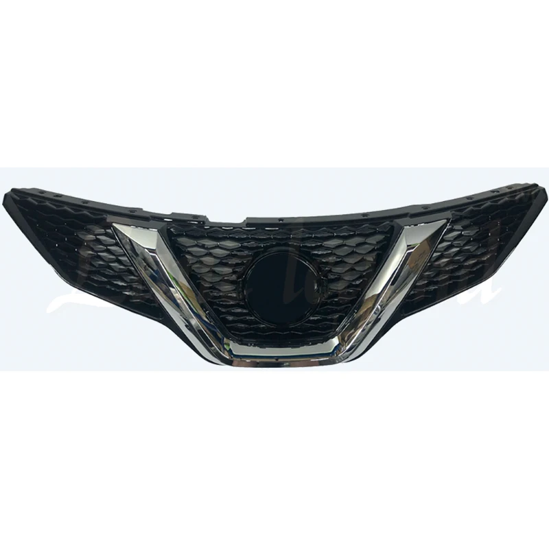 For Nissan Qashqai 2016 2017 2018 Racing Grille ABS chrome plated Front Grille Around Trim Racing Grills Trim Racing Grills