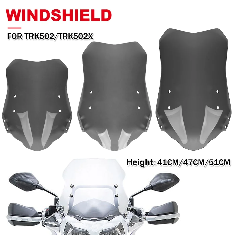 

Motorcycle Windshield Windscreen For Benelli TRK502 TRK502X TRK 502 502X TRK552 Front Wind Screen Wind Deflectors Accessories