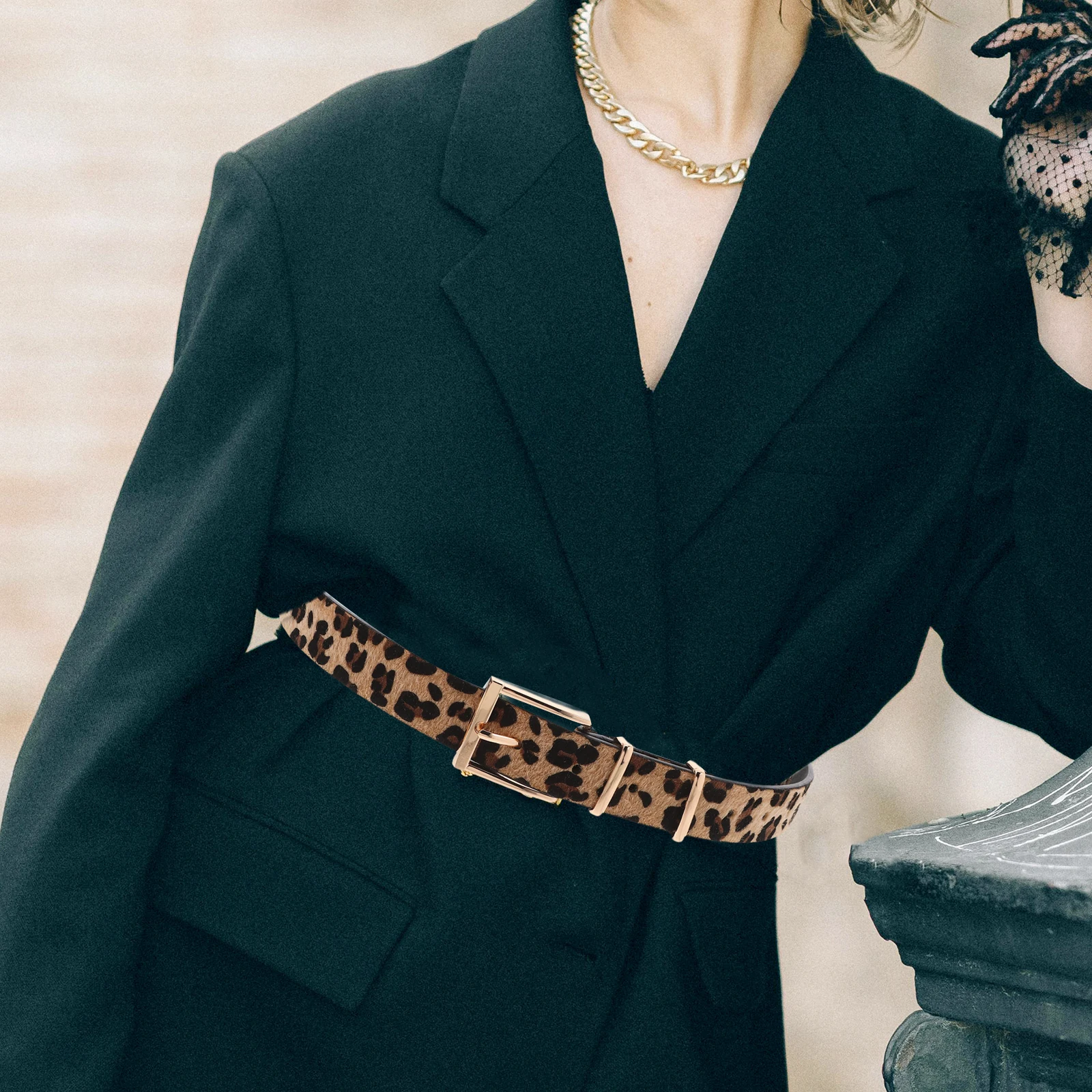 

Leopard Print for Women Leopard Print Waist Belt 105cm Yellow Adjustable Waist Belt Stylish Ladies Fashion Trend