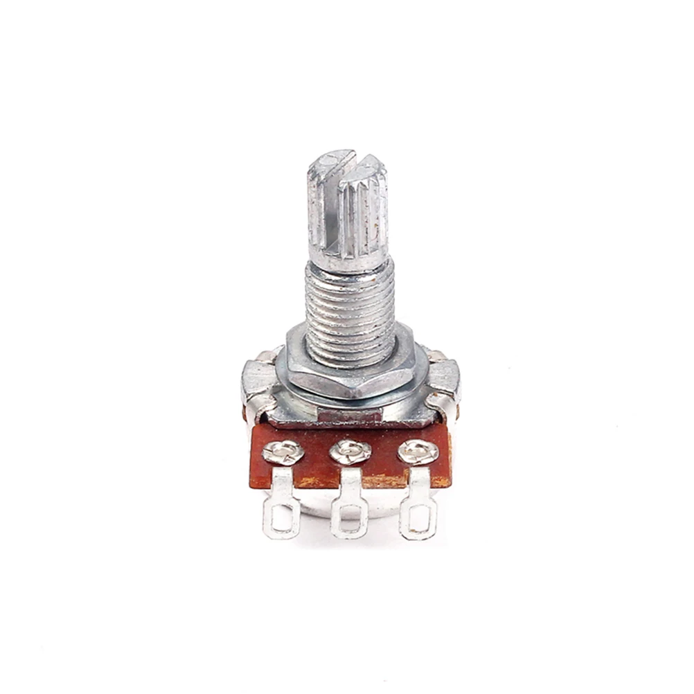 

Potentiometer Curved Guitar Volume Amp Amplifier Audio Potentiometers A10K Shaft