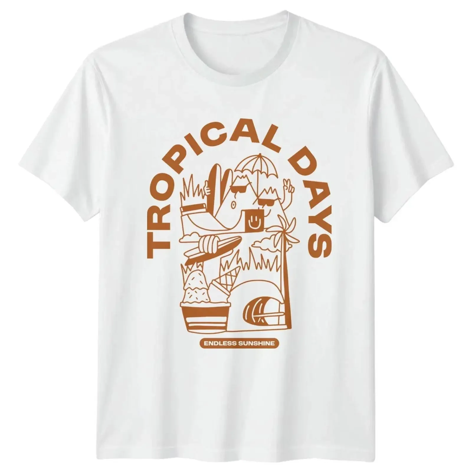 Tropical Days Endless Sunshine T Shirt Strandleben Sommer Geschenk für Sie und Ihn vintage Washed Top For Everyday Wear
