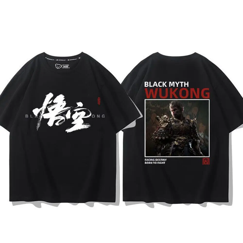 Black Myth Wukong Game Customized T-Shirt Game Peripheral Parent-Child Apparel