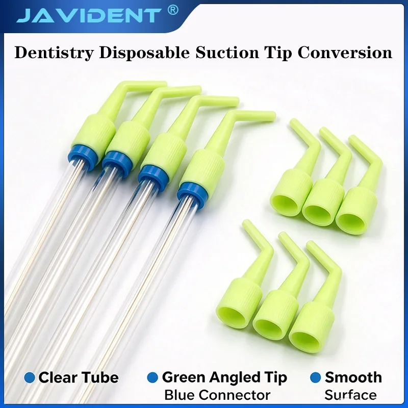 10/20Pcs Disposable Suction Tip Conversion Head Bend Pipe High Temperature Resistance Disinfect Oral Cavity Surgery Straw Tools