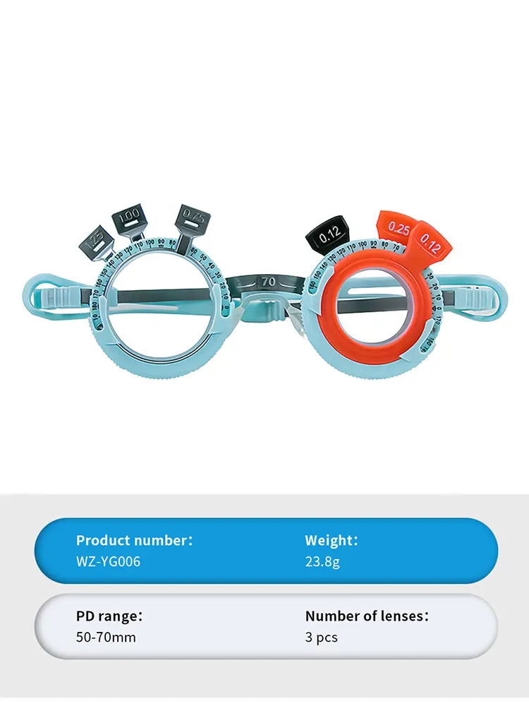 Titanium Alloy Trial Frame, Glasses Shop Trial Frame, Optical Trial Lens Frame 52~70mm Good Qualty