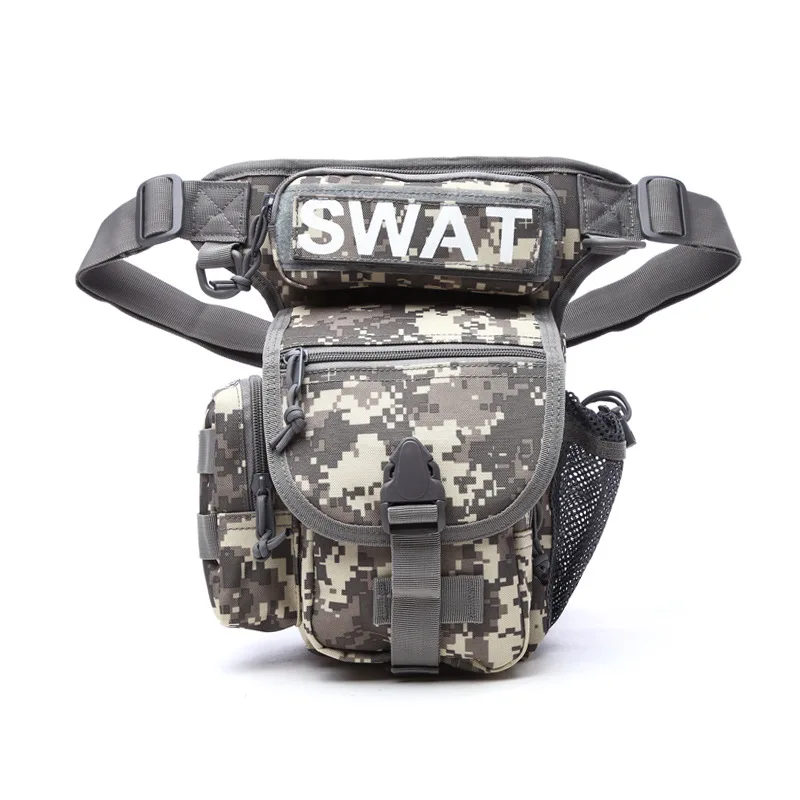 الرجال التكتيكية قطرة الساق حقيبة متعددة الوظائف الخصر حزمة قابل للتعديل حزام الفخذ المشي لمسافات طويلة الرياضة ركوب الدراجات مقاوم للماء حقيبة التخييم النايلون #2