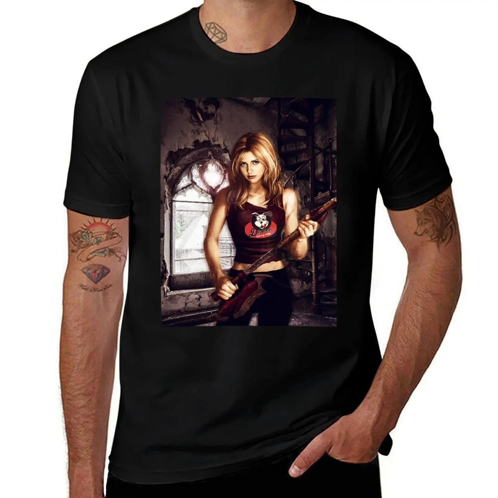 

Buffy the vampire slayer T-Shirt cotton man t-shirts oversize t-shirts man new gifts and t-shirts t shirt men