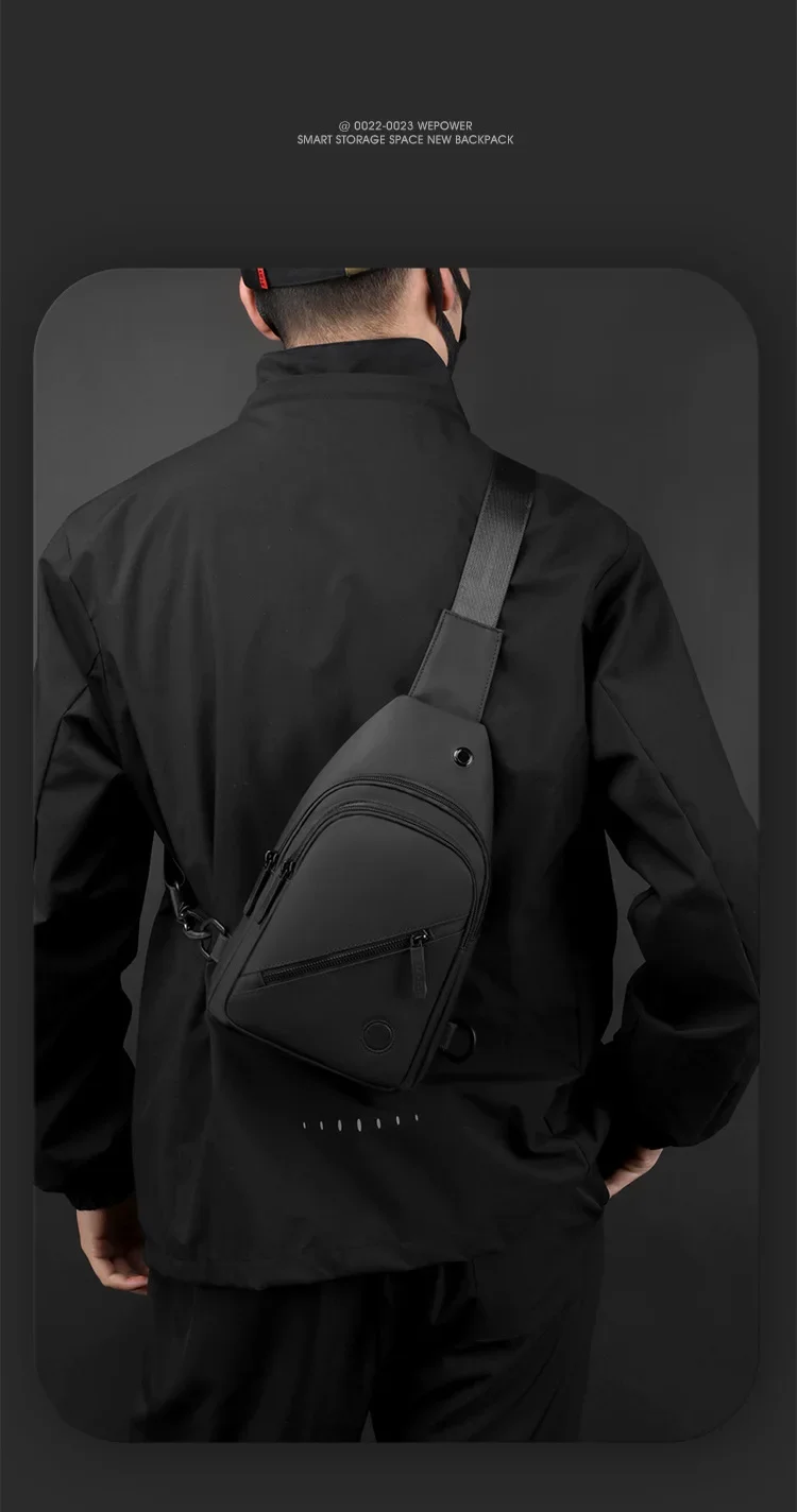 Lightweight Men's Chest Bag Image 12