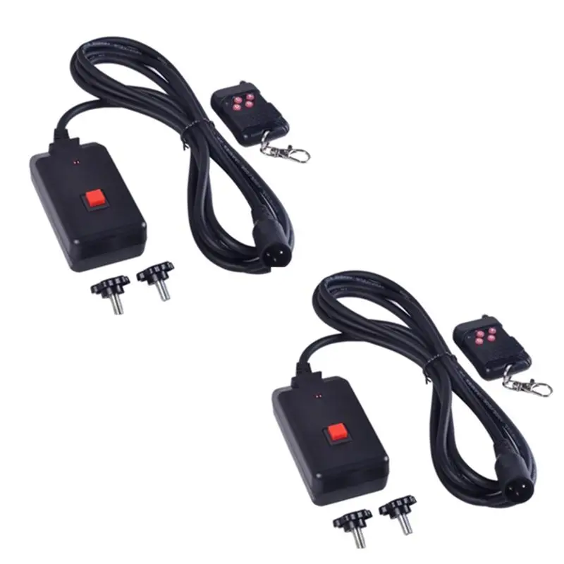 DT75！ 2 PCs 90-240VAC 2 in 1 Wireless Remote Control 3 Pins XLR for Smoke Machine Party DJ Stage Lighting Effect Atmosphere