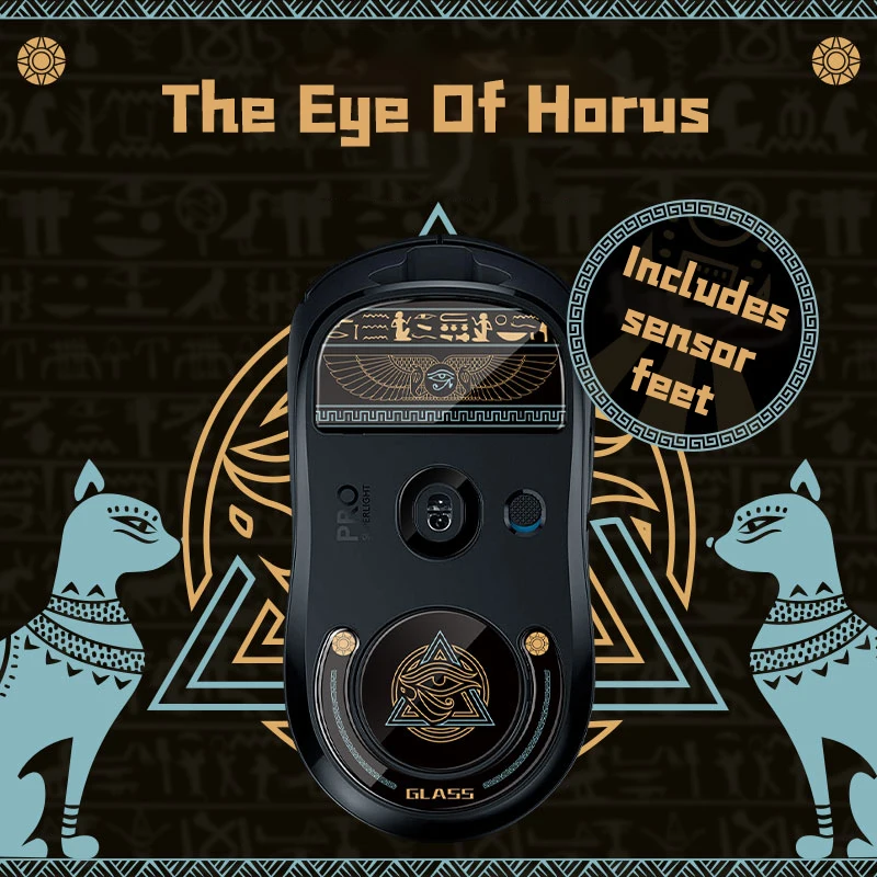 1Pack Glass Mouse Skates Glide Feet Pads Mouse Feet Sticker For G Pro X Superlight Rounded Curved Edges