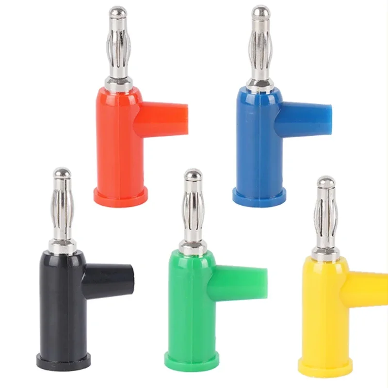 20Pcs 4MM Banana Plug Lantern Head Gun-Type Re-Insertable Test Audio Plug Welding-Free Side Screw Wiring