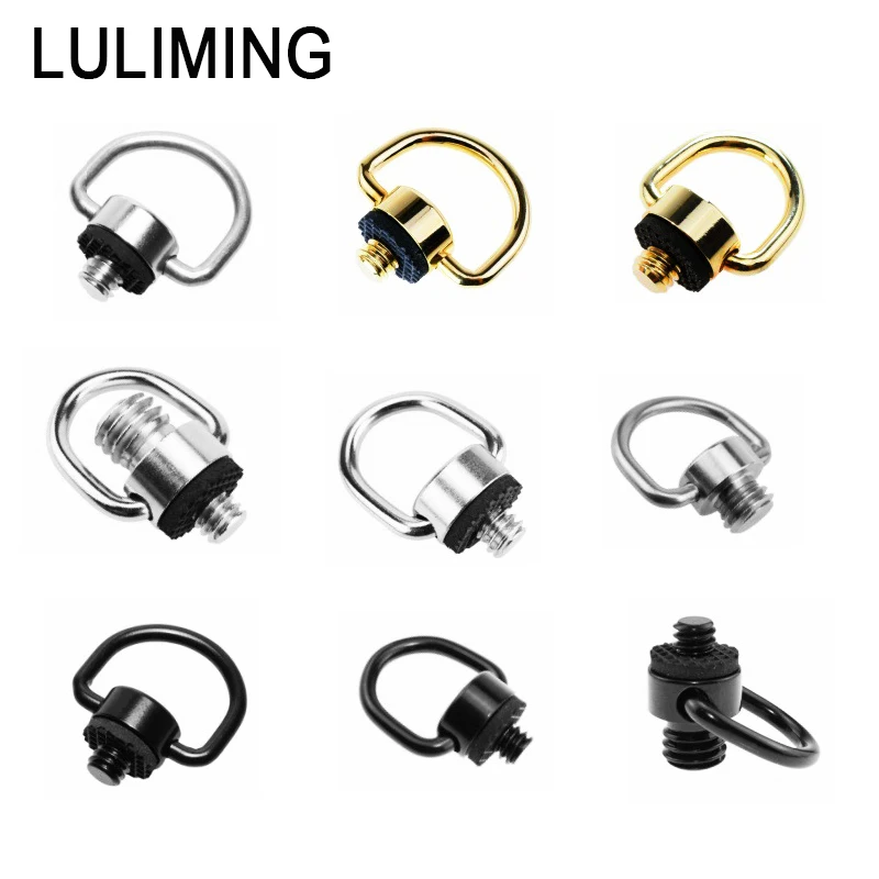 

1/4 SLR Camera Shoulder Strap Screw Stainless Steel Quick Release Plate Ballhead Adapter 1/4 inch C-ring Photography Accessories