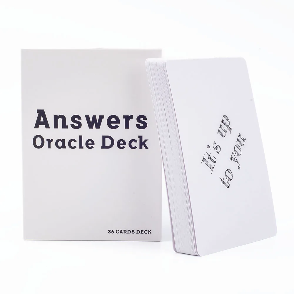 Answers Oracle Deck 36 Cards English Version Oracle Divination Fate Game Deck Tarot Table Board Games Playing Card 10.2*7.2cm