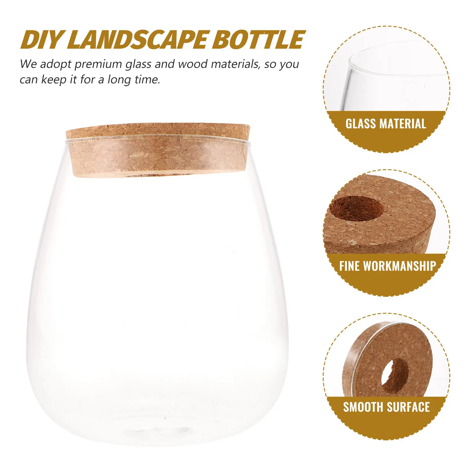 Glass Terrarium Florarium Vases for Plants Desktop Flower Pot Planter Containers Hydroponic