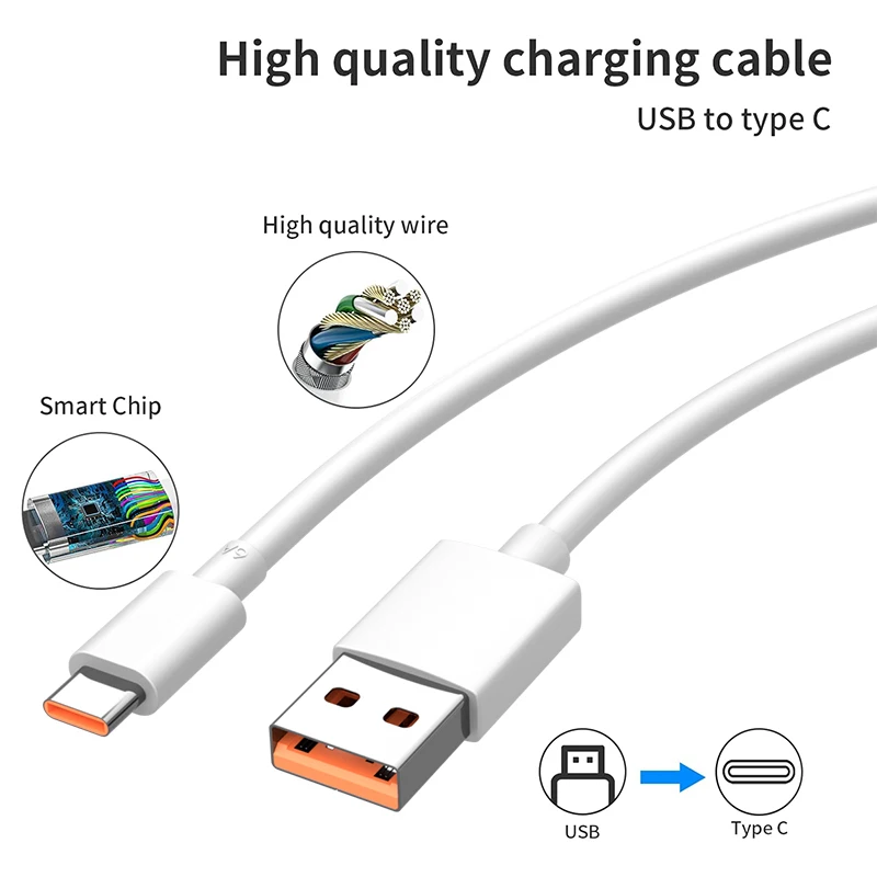 Cargador Xiaomi 67W Tipo C Turbo Original, Adaptador de Carga Rápida 6A, Cable para Mi 15T 13T 12 11, Redmi Note 12T 13 