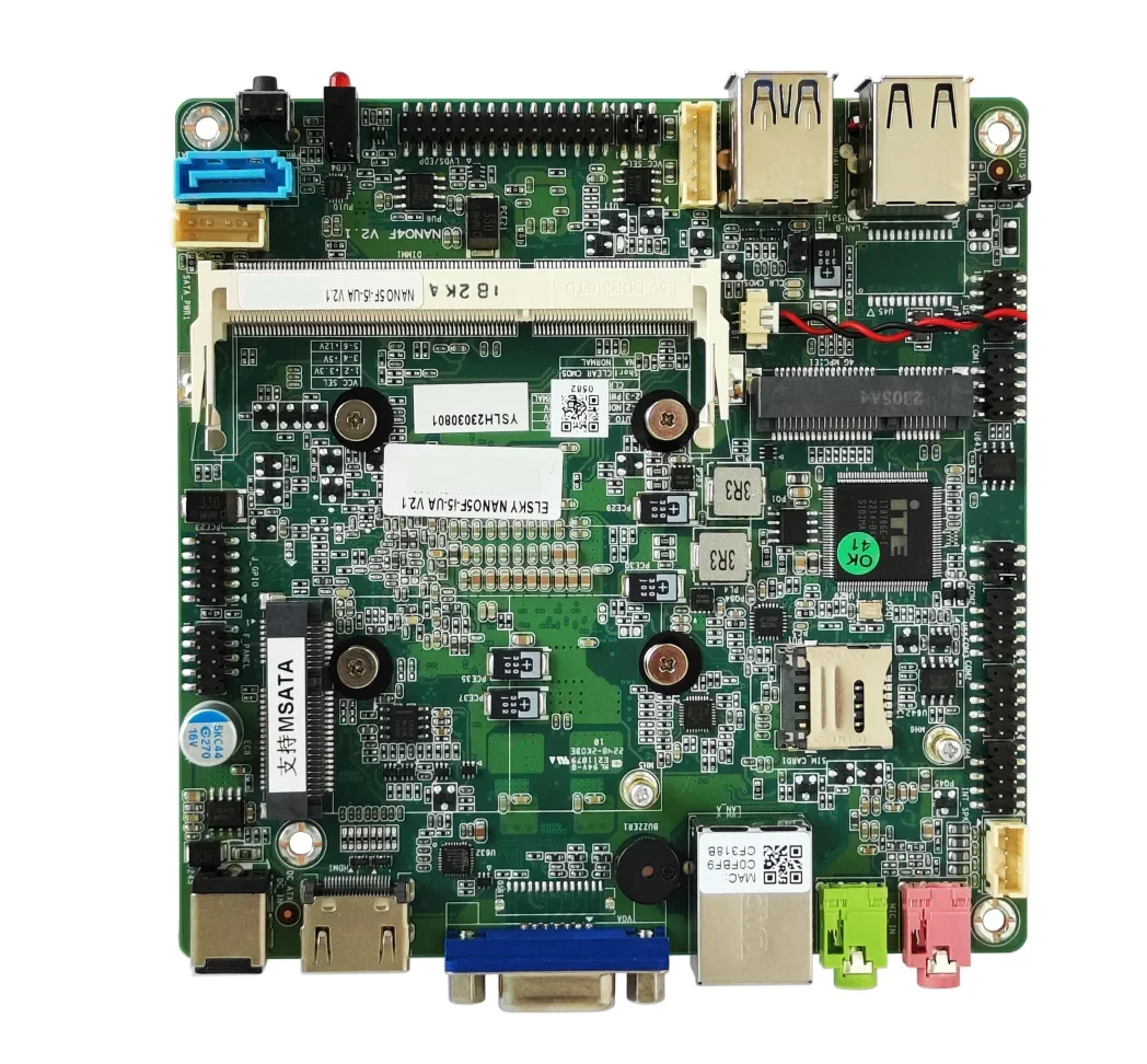 ELSKY NANO5F-UA اللوحة 5th الجيل 4k 2LAN 4COM 4USB DDR3 5300U 5350U 5500U 5550U 5557U CPU اللوحة الرئيسية #3
